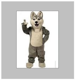 Factory Outlets Husky Dog Mascotte Kostuum Volwassen Cartoon Karakter Mascota Mascotte Outfit Pak Fancy Dress Party Carnaval