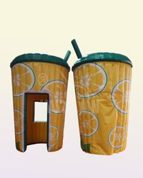 Puesto de venta de limonada inflable de tela Oxford de fábrica, puesto de venta al aire libre, taza de jugo, carpa para fiesta de Carnaval 6466590