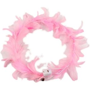 Factory Party Favor Light Up Headband Led Feather Hoofdbanden Luminous Festival Haar stuk feestaccessoires voor vrouwen en meisjes RRA451