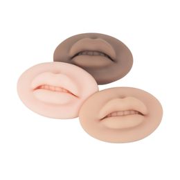 Factory Party Masks 3D oefen siliconen lippen huid permanente make -up tattoo -oefening voor tatoe￫ren artiesten en beginners KD1