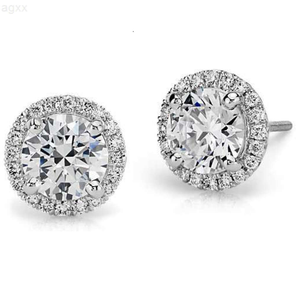 女性と男性のダイヤモンドスタッドイヤリングのための工場価格0.1ct-10ct