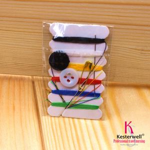 Fabrieksprijs! 10.000 stks / partij Mini Naaien Kit Travel Naaien Kits Borduurwerk Handwerk 6 Threads Sewing Kit Mending Kit