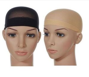 Fabrieksprijs! 10.000 stks / partij Unisex Pruik Caps Kous Pruik Liner Cap Snood Nylon Stretch Hairnets Mesh Pruik Accessoires Tool