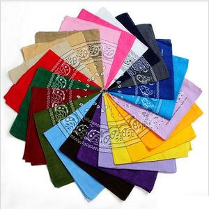 Factory Price! 10000pcs/lot Top Quality National 100% Cotton Paisley Bandana Double Side Head Wrap Scarf Wristband Fast Shipping