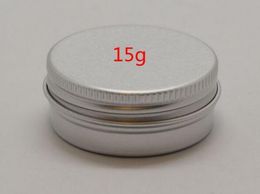 Fabriek prijs 1000 stks / partij 15 ml aluminium lip glanst container 15G lippenstift box metalen pot lippenbalsem cosmetische verpakking opbergdoos