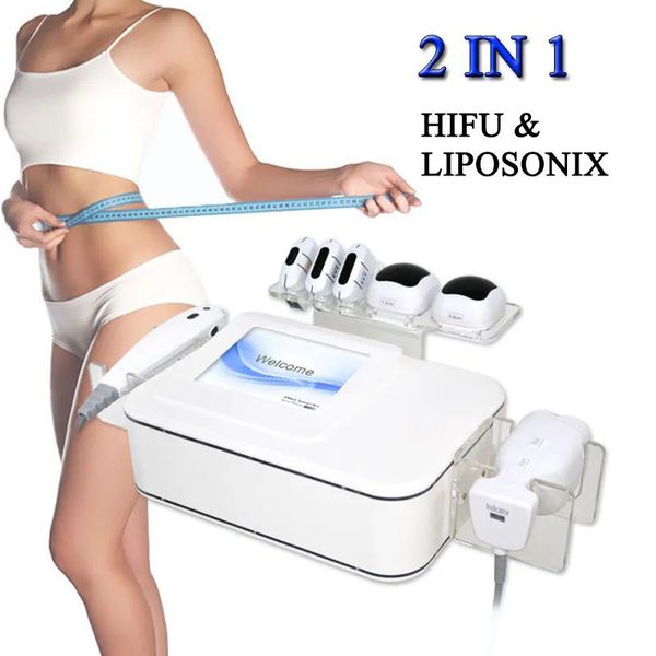 Prix d'usine 2 en 1 machine faciale anti-âge Hifu liposonique minceur Liposunix brûlant les graisses Hifu dissolvant de rides équipement de beauté renforcement musculaire