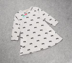 INS – vêtements pour bébés filles, robe à manches longues, imprimé souris, jupes en coton pour enfants, printemps-automne, offre spéciale