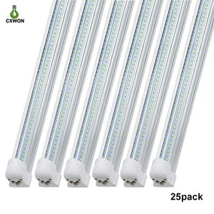 prix d'usine 4ft 5ft 6ft LED Shop Lights Integrated T8 Tubes Light 6500K Double Face V Shape 270 Degree pour Garage Warehouse Workshop