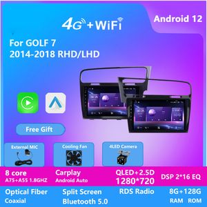 Unité principale de lecteur DVD vidéo de voiture de Navigation GPS Android pour GOLF 7 2014-2018 avec prix d'usine de lien miroir