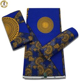 Factory Prijs Ankara Wax Fabric D Verbare Afrikaanse echte printwasstof 100% katoenen Ghana Style Soft Pagne naaien 240508