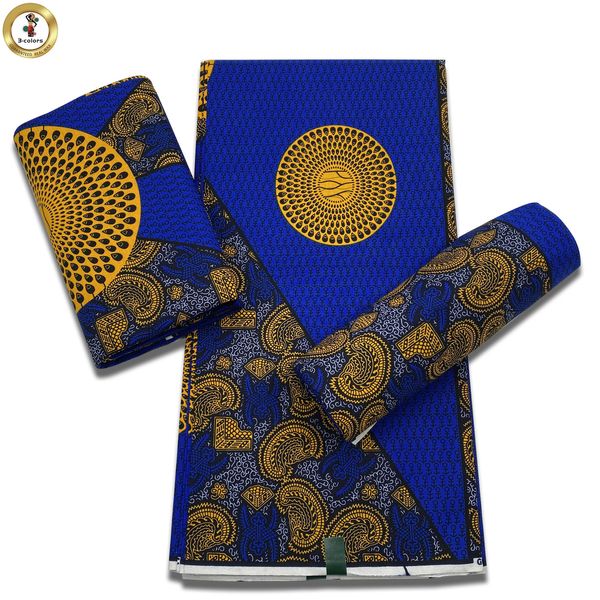 Prix d'usine tissu de cire ankara d véritable tissu de cire d'impression réelle africaine 100% coton ghana style pagné soft couture 240511