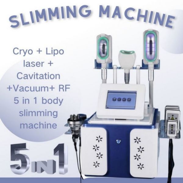 Precio de fábrica Cryo Cryolipolysis Congelación de grasa Contorno corporal Máquina de adelgazamiento Pérdida de peso al vacío Cavitación Rf Lipo Laser161