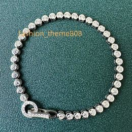 Fabrieksprijs Custom 925 sterling zilver 16cm 17cm 18cm 19cm 20cm sterling zilveren armband Moissanite Cubaanse kettingarmband