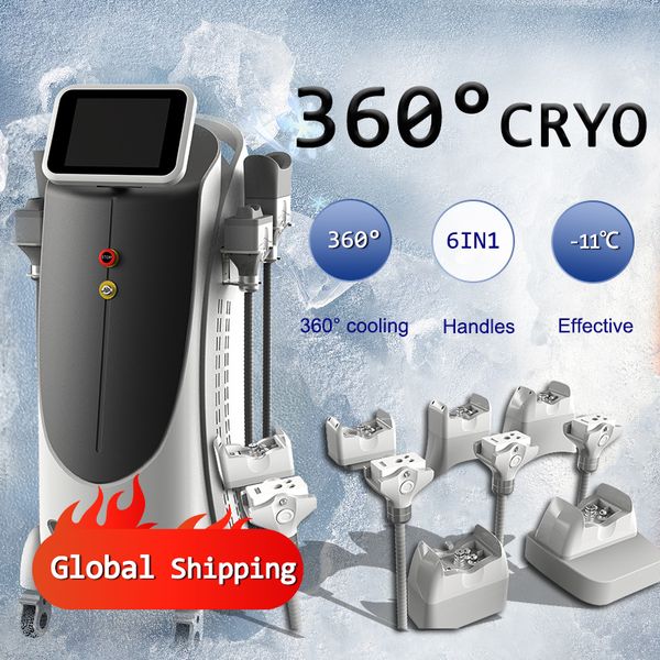 Precio de fábrica Máquina de adelgazamiento por congelación de grasa 360 La máquina de adelgazamiento corporal con criolipólisis con 4 manijas criogénicas podría funcionar en conjunto