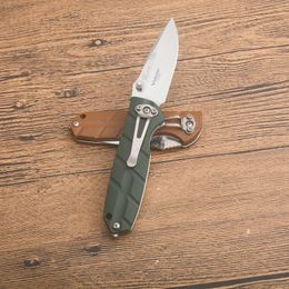 Prix usine G3514 Couteau pliant de poche 8Cr18Mov Satin Drop Point Lame ABS avec poignée en tôle d'acier Camping en plein air EDC Pocket Folder Knives