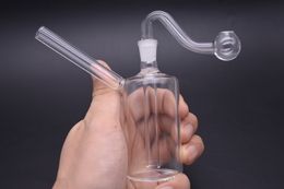 Fabriek prijs glas olie branderpijpen voor roken 3,6 inch dikke pyrex downstem glazen oliebrander water hand pijp bongs bubblers waterpijp