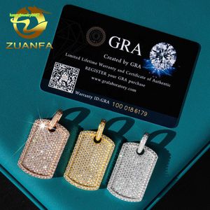 Factory prijs luxe diamant sterling zilver 925 hanger charmes aangepaste hiphop sieraden maken vvs moissanite ijs uit hanger