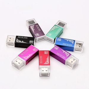 Multi-geheugenkaartlezer USB 2.0 SD-adapter voor Micro-SD TF M2 MMC MS PRO DUO