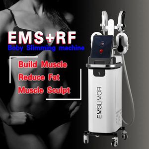 Prix usine stimulateur musculaire 4 poignées EMS RF appareil de massage par électromagnétisme fesses levage corps sculptant la Machine