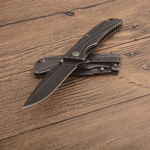 Prix ​​de l'usine S1303 BW Couteau pliant des flipper assisté 8CR13mov Black Stone Wash Blade Acier en acier inoxydable Extérieur EDC Pocket Couteaux avec Retail Box