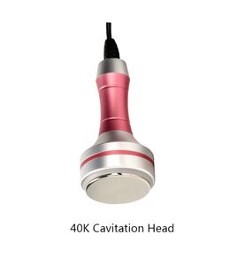 Poignée de cavitation rouge 40K avec connecteur à trois cœurs, produit en usine, autres équipements de beauté