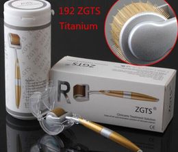 Gratis DHL 100pcs Lot ZGTS 192 Titanium Derma Roller 0.2-3.0mm Microneedle Dermaroller Laagste fabrieksprijs ZGTS Skin Roller