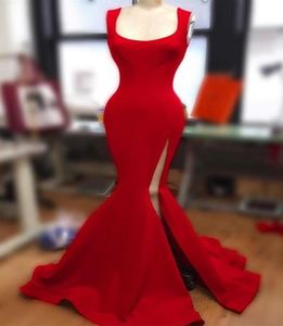 Factory Real Picture Split Mermaid Heavy Material Prom Dresses Floor Legnth Women Nigeria Style Prom Dress Hoge kwaliteit Fabric1378860