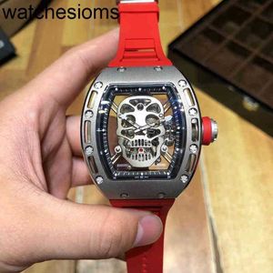 Factory Richamill Swiss ZF Watch Business Leisure Gepersonaliseerde Hollow Real Tourbillon Skull Smosferic Sports Fashion Watch
