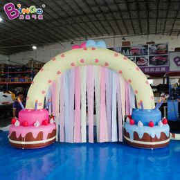 Modelo de aire de la torta inflable de exportación de comercio exterior de fábrica, jardín de infantes, fiesta de cumpleaños, modelo de aire de decoración inflable