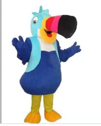 Vente d'usine Big Nose Bird Parrot Mascot Costumes Fancy Party Robe Cartoon Characon Tesit Suit Adults Size Carnival Pâques Advertising Theme Clothing