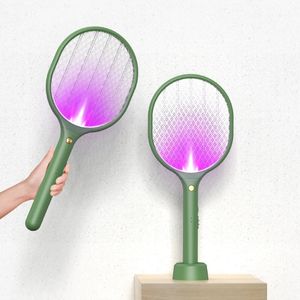 Factory Sell USB Electric Mosquito Swatter 2 in 1 mug -lamp Killer Oplaadbaar Home Use Fly Racket met UV Light 240514