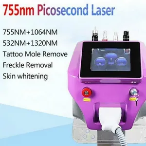 IPL Machine Factory Verkoop van Skin Whitening Laser Krachtige Picosecond Picolaser Color Tattoo Removal Apparatuur met Focuslens #02