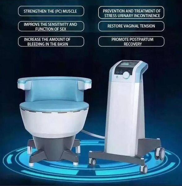 Venta de fábrica Estimulador muscular del piso pélvico que adelgaza Tratamiento seguro y no invasivo Masaje corporal urinario Silla de ajuste vaginal Entrenador de pélvicas esculpir Silla EM