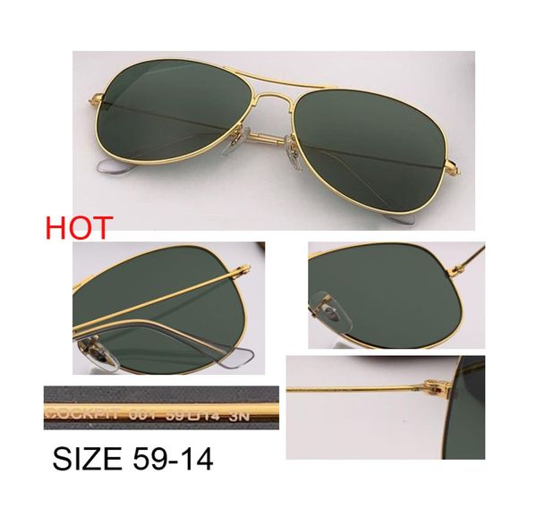 Cockpit de lunette de soleil miroir ovale en usine pour femmes Designer Men Brand Top Quality Metal Eyewear Shades Ladies Alloy Sun Sunshes 5960507