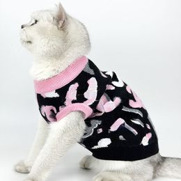 Usine Spot Pet nouveau pull en gros chien/chat marque de mode rose gilet Bichon Teddy/bouledogue français Corgi