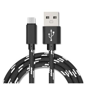 Existencias de fábrica Micro USB tipo C Cables de teléfono celular 1M 2M 3M 3FT 6FT 10FT para Samsung Andriod Cable de cargador