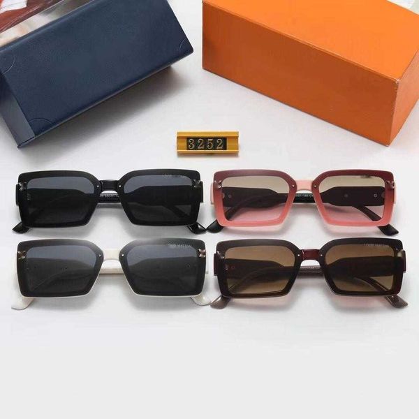 Les magasins d'usine bénéficient de 95 % de réduction sur les ventes de liquidation de lunettes de soleil pour femmes, automne et hiver 2024, nouvelle mode Premium polyvalente 3252