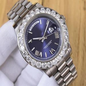 Fournisseur d'usine 3 Couleur 41 mm Pr￩sident Day-Date 18038 Diamond Bezel Watch Steel Mens Casual Watch Automatic Mechanical Men's2904