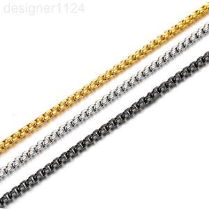 Fabrieksleverancier 316 roestvrijstalen schakelkettingen voor het maken van sieraden, ketting, gouden ketting voor heren en dames