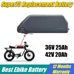 Factory Supply 48V 20AH SUPER73 Elektrische fietsbatterij 52V 21Ah Down Tube Ebike Batterij Li-ion 21700 Celbatterijen 750W 1000W