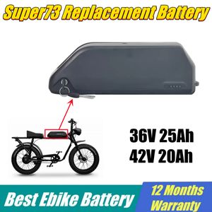 Approvisionnement d'usine 48V 20Ah Super73 batterie de vélo électrique 52V 21Ah tube inférieur batterie de vélo électrique Pack Li-ion 21700 Batteries 750W 1000W