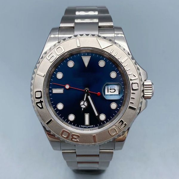 Fábrica Top Hombres de lujo Mejor calidad 904 Acero 40 mm 116622 Acero 3135 Movimiento Mecánico Automático de lujo YM Reloj Relojes azules