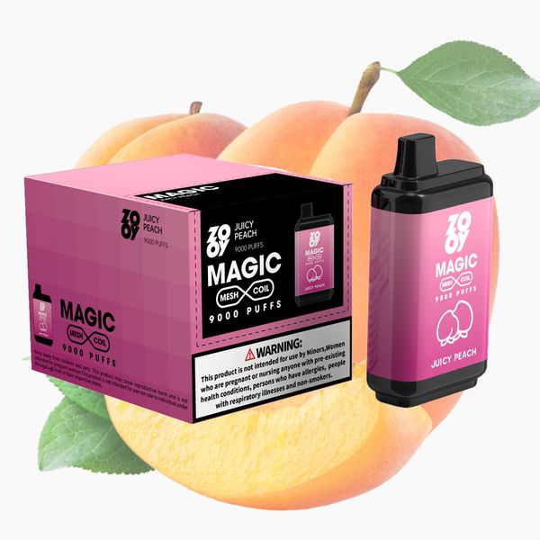 Cigarette électronique à vapeur d'usine ZOOY Magic 7000 Puffs Bar 2% 5% Pods de vape jetables avec batteries rechargeables de 650 mAh Boîte de dosettes de cartouche pré-remplie de 16 ml