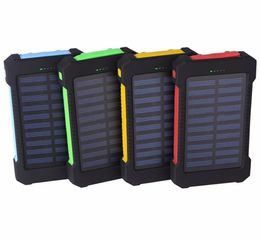 Banque d'énergie solaire à boussole imperméable d'usine 20000mAh Universal CellPhone Chargeur de batterie avec lampe de poche LED et Camping Compass 8790863