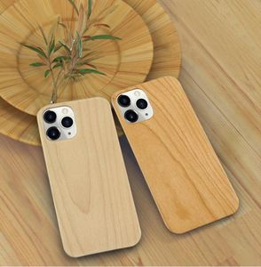 Factory Whole EST Custom Blank Bamboo Bamboo Wood Téléphone pour iPhone 12 Mini 11 Pro Max 7 8 Plus couverture arrière Shell9320578