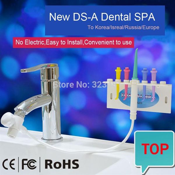 Usine toute la maison salle de bains Portable dentaire SPA Flosser robinet eau pas électrique Oral irrigateur dents nettoyant waterpick225o