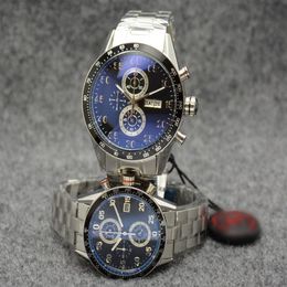 Fabriek Hele Mannen Horloges 44mm Maat CAL 1887 Automatisch uurwerk Glide Smooth Horloges DATUM Zwart Gezicht Roestvrij Steel248d