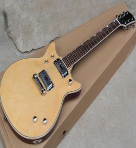 Guitare électrique de couleur en bois naturel entier avec érable bodychrome hardwarecan être personnalisé comme demande5038296