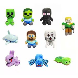 Factory Groothandel 11 Styles Steve Plush Toys Cartoon Games Perifere poppen Children's Gifts