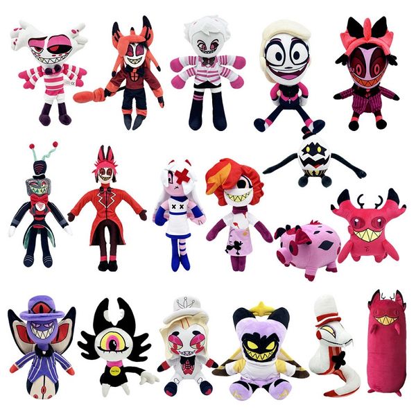 Fábrica Al por mayor 14 estilos de 30 cm Hazbin Hotel Plush Toys Animación Animación de muñeca periférica Regalos para niños